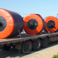 Offshore ocean surface marine EVA foam filled buoys anchor pendant chain through pick up mooring fishing buoys for sale